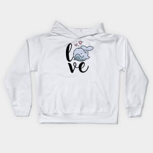 Whale Love for Marine Animal Lovers Kids Hoodie